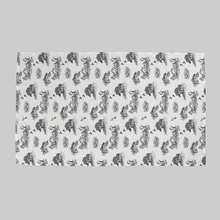 정원풍경 린넨 식탁보(220x140cm) (블랙) 사각식탁보