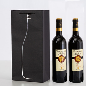 모던라인 와인 쇼핑백 10p세트(2병) 와인선물백