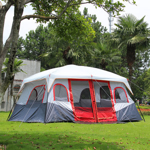온가족캠핑 대형 투룸 텐트 12인용 리빙쉘 사계절텐트