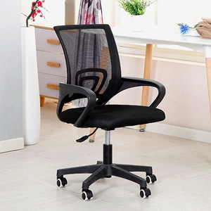 레스트온 사무용 의자(블랙) 높이조절 학생의자