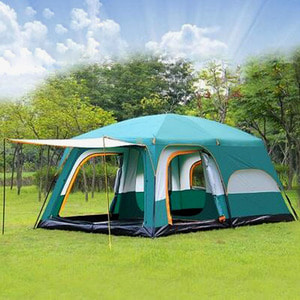 8인용 온가족캠핑 거실형 텐트(그린)