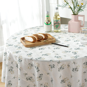 로맨틱 플라워 식탁보(90cm) 티테이블 탁자커버