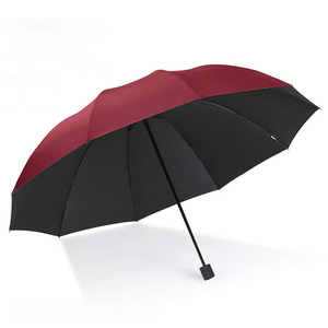 UV차단 대형 3단 우산(와인) 자외선차단우산