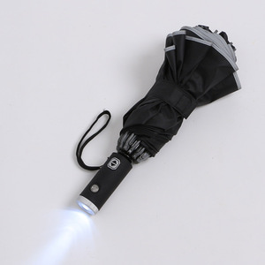 거꾸로 LED 완전자동 우산(블랙) 방풍 장마 여름우산