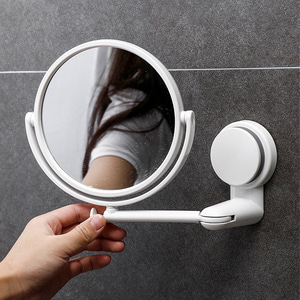 강력흡착 360도 회전 벽거울(단면) 화장실거울