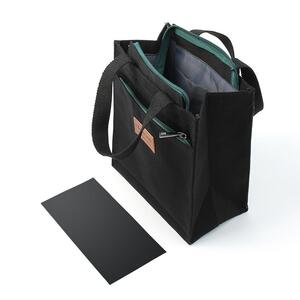 리빙 캔버스 토트백(21x24cm) (블랙) 천가방
