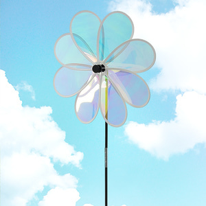 홀로그램 플라워 바람개비(77cm) 홍보 행사 팔랑개비