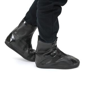 레이니 PVC 방수 신발커버(250~260mm) (미들블랙)