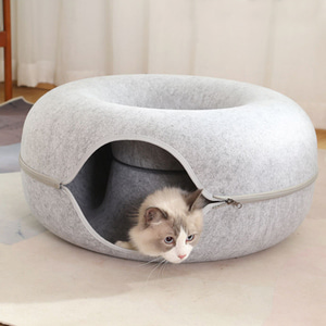 고양이 도넛 터널 숨숨집(50cm) 캣 동굴하우스