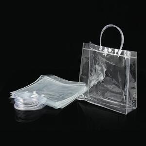 투명 PVC 쇼핑백 10p세트(25x25cm) 꽃쇼핑백