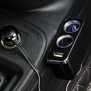 차량용 USB 2소켓 시거잭 LED 핸드폰차량충전기