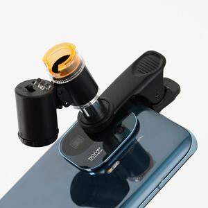 마이뷰 60배율 휴대용 UV+LED 스마트폰 현미경(블랙)