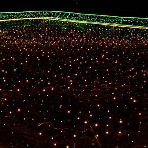 [은하수] 100구 녹색선 LED 웜색 지니전구(10M) (점멸有) (연결가능) (180cm∼500cm트리용)
