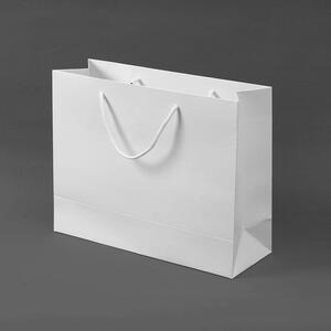 무지 가로형 쇼핑백(화이트) (40x30cm)