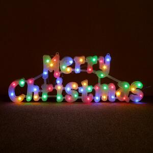 [은하수]LED 메리 크리스마스 글자 칼라전구(49cm) (점멸有) (연결가능)