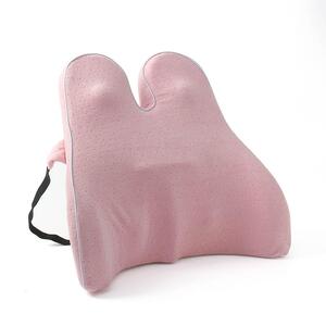 메모리폼 의자 등받이 쿠션 사무실 허리받침 핑크